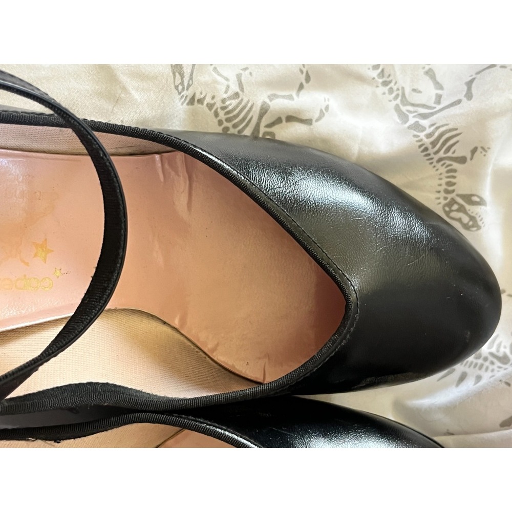 CAPEZIO Womens Black Mary Jane Tap Shoes Leather Strap Buckle Dance 9 - Picture 8 of 16